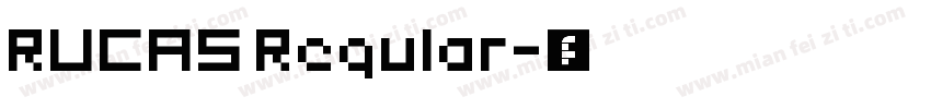 RUCAS Regular字体转换